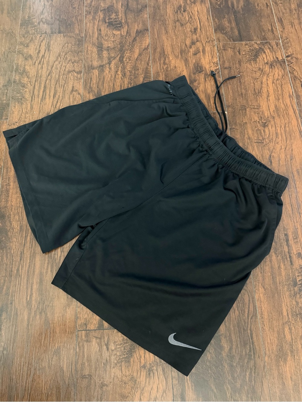 Nike Black Men's Athletic Shorts with Reflective Swoosh